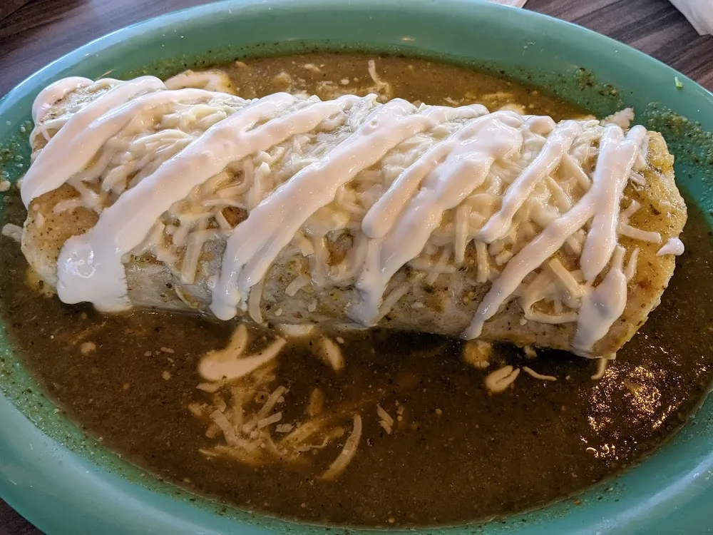 Chile Verde Wet Burrito